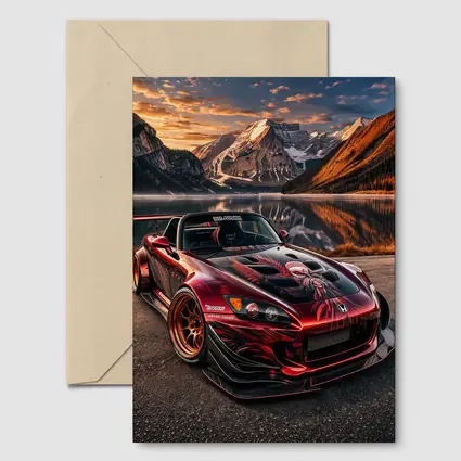 Honda S2000 Wide Body Mountain Lake Sunset