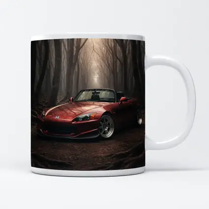 Honda S2000 Red Roadster Misty Forest