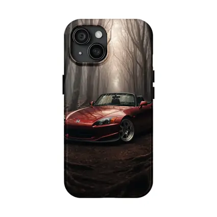 Honda S2000 Red Roadster Misty Forest