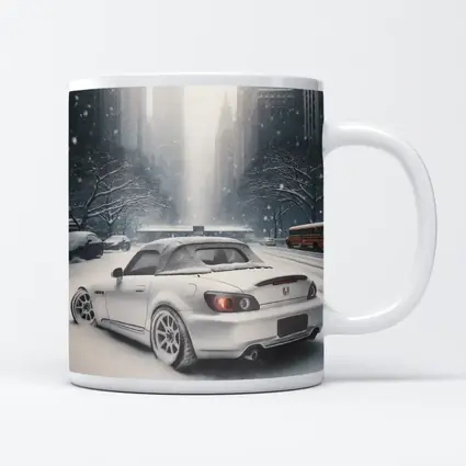 Honda S2000 Parked on Snowy City Street