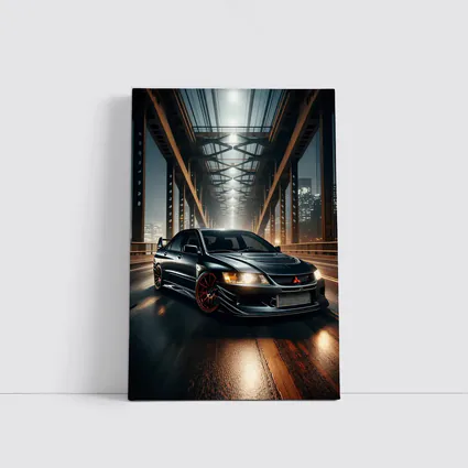 Mitsubishi Lancer Evolution Night Bridge Drive