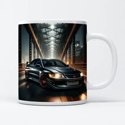 Mitsubishi Lancer Evolution Night Bridge Drive
