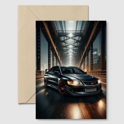 Mitsubishi Lancer Evolution Night Bridge Drive