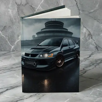 Mitsubishi Lancer Evolution Rainy Dark Skies