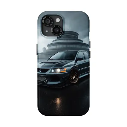 Mitsubishi Lancer Evolution Rainy Dark Skies