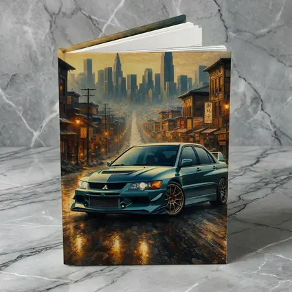 Mitsubishi Lancer Evolution City Street Scene