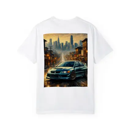 Mitsubishi Lancer Evolution City Street Scene