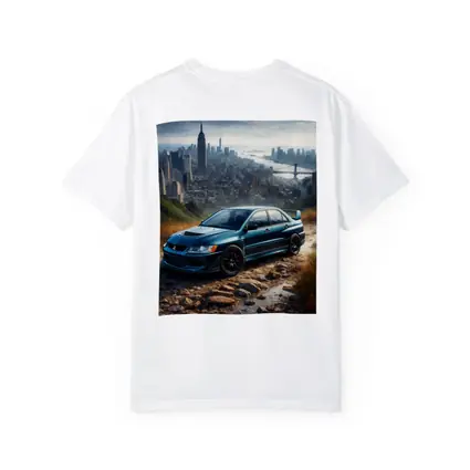 Mitsubishi Lancer Evolution New York City Skyline