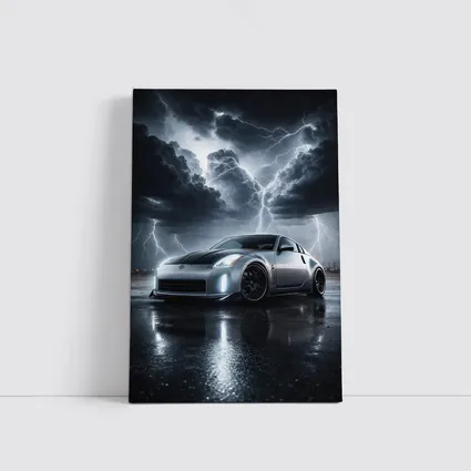 Nissan 350Z Silver Storm Lightning Night