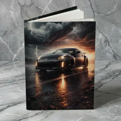 Nissan 350Z Dark Stormy Night Scene