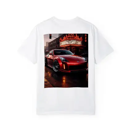 Nissan 350Z Red City Street Neon Night