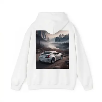 Nissan 370Z White Sports Car Mountain Valley