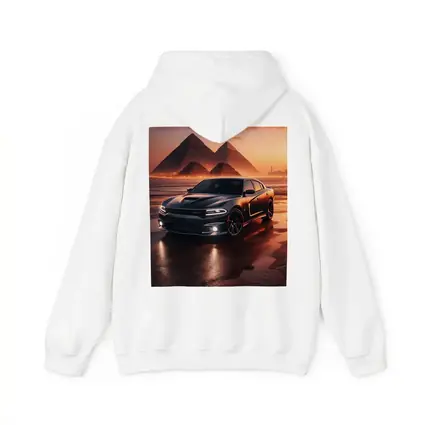 Dodge Charger SRT Black Egypt Pyramids Sunset