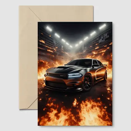 Dodge Charger SRT8 Engulfed In Stadium Fire