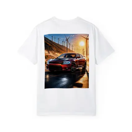 Dodge Charger SRT Red Sunset Wind Farm