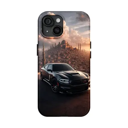 Dodge Charger SRT Black Over Egyptian City