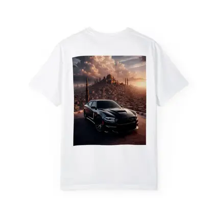 Dodge Charger SRT Black Over Egyptian City