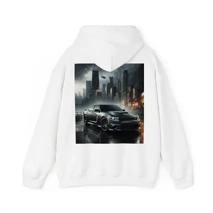 Dodge Charger SRT Dark Rainy City Street