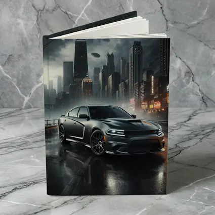 Dodge Charger SRT Dark Rainy City Street