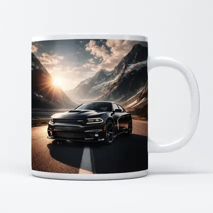 Dodge Charger SRT Black Mountain Road Sunset