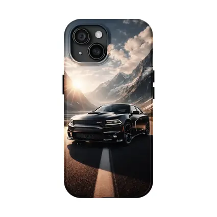 Dodge Charger SRT Black Mountain Road Sunset