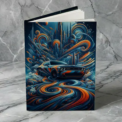 Dodge Challenger SRT8 Futuristic Abstract City Art