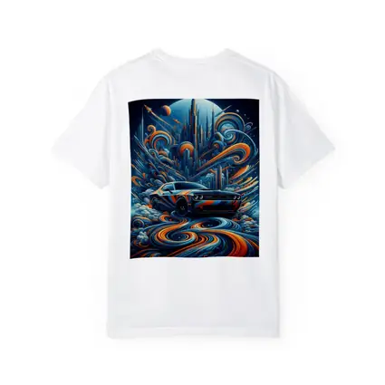 Dodge Challenger SRT8 Futuristic Abstract City Art