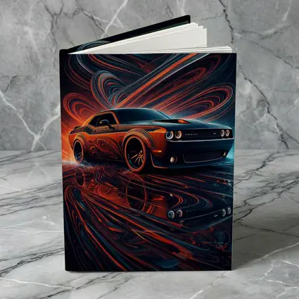Dodge Challenger SRT8 Neon Abstract Art