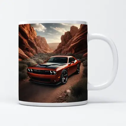 Dodge Challenger SRT Red Canyon Desert Road