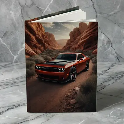 Dodge Challenger SRT Red Canyon Desert Road