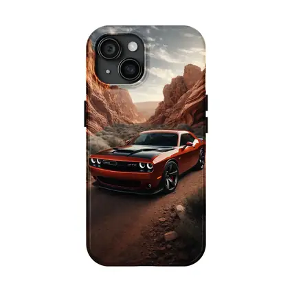 Dodge Challenger SRT Red Canyon Desert Road