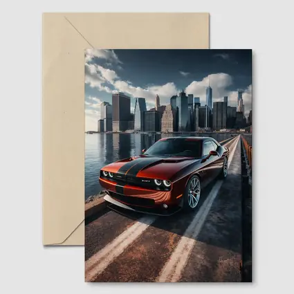 Dodge Challenger SRT City Skyline Drive