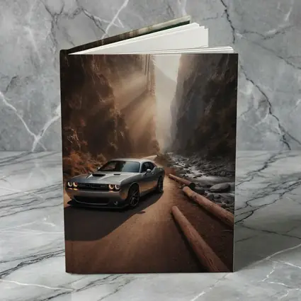 Dodge Challenger Silver Canyon Road Drive