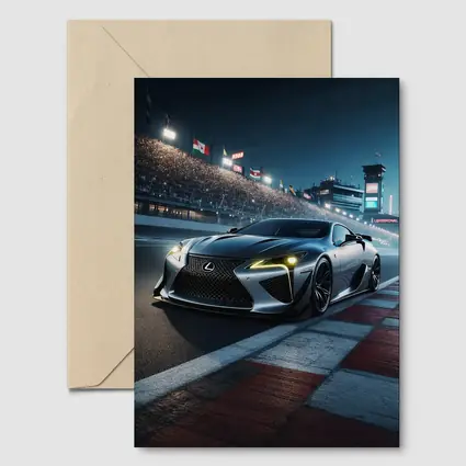Lexus LFA On Race Track At Night