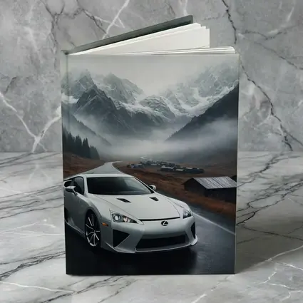 Lexus LFA White Supercar Misty Mountain Road