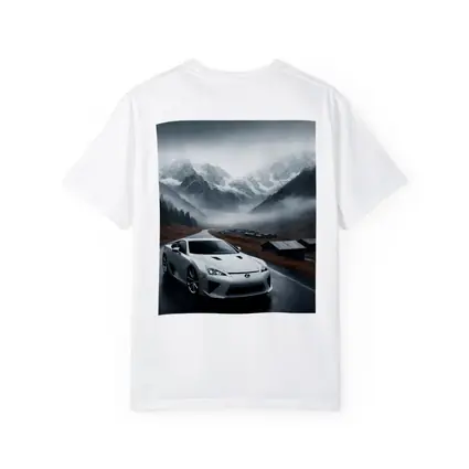 Lexus LFA White Supercar Misty Mountain Road