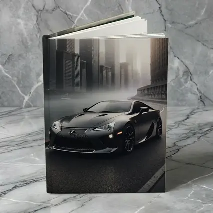 Lexus LFA Matte Black Foggy City Street