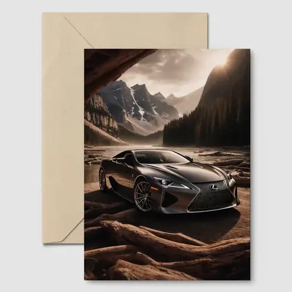 Lexus LC Mountain Wilderness Dramatic Landscape