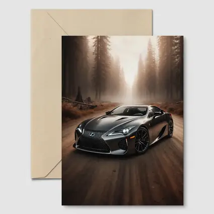 Lexus LC Dark Forest Road Drive