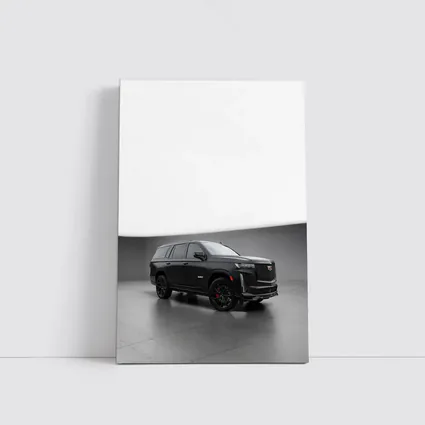 Cadillac Escalade V Black Studio Setting
