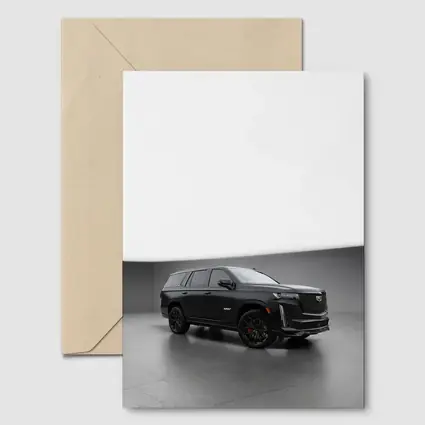 Cadillac Escalade V Black Studio Setting