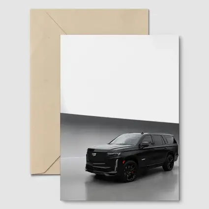 Cadillac Escalade V Black Studio Shot