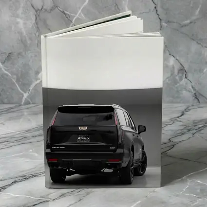 Cadillac Escalade V Black Studio Rear View