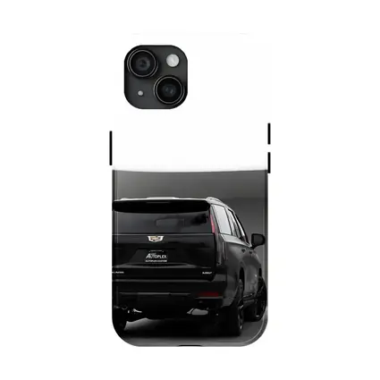 Cadillac Escalade V Black Studio Rear View