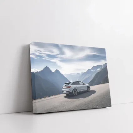 Mercedes AMG EQE SUV Alpine Mountain Road