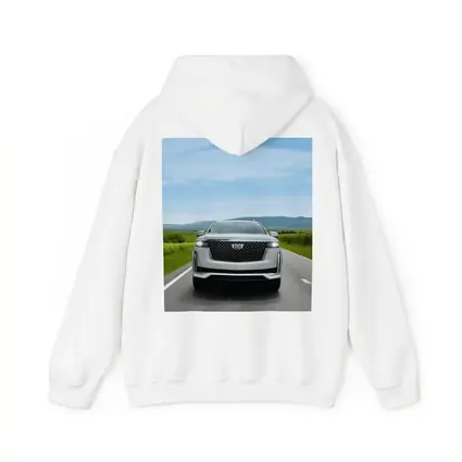 Cadillac Escalade White SUV Open Road