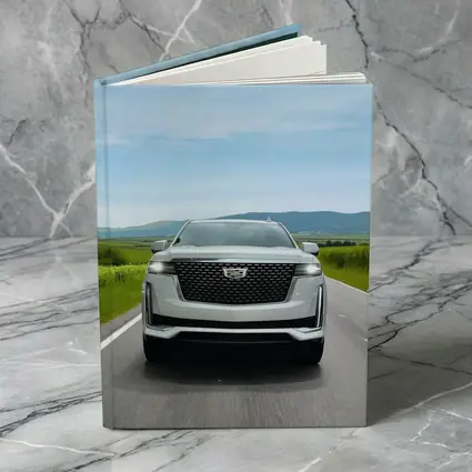 Cadillac Escalade White SUV Open Road
