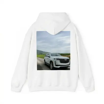 Cadillac Escalade White SUV Open Road