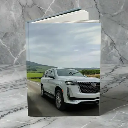 Cadillac Escalade White SUV Open Road