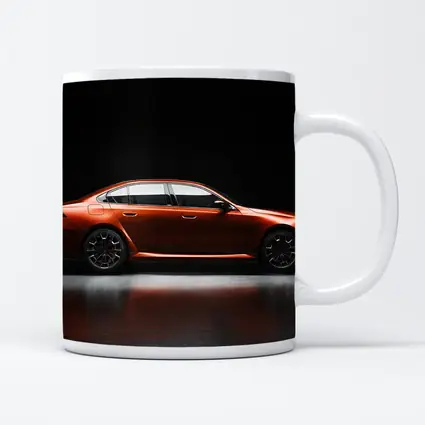 BMW Five Series Orange Dark Studio Side